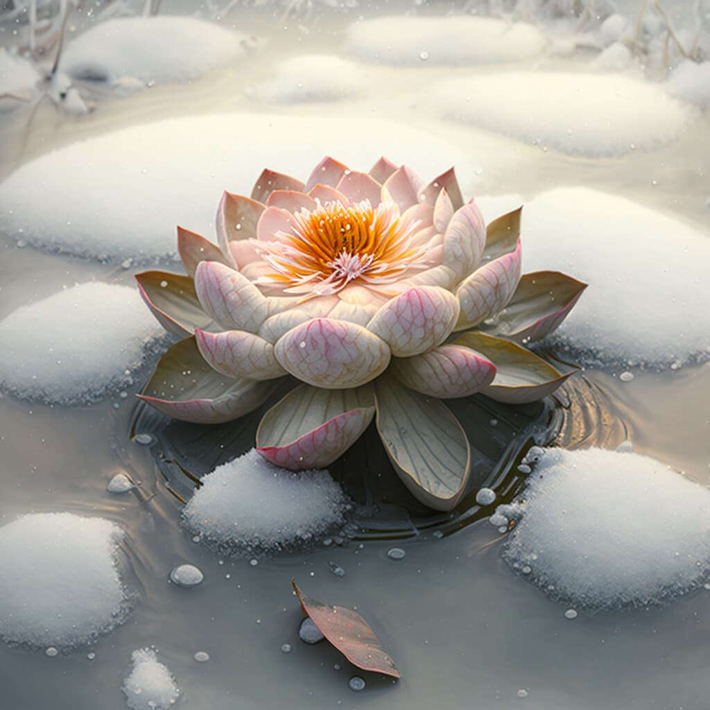 Snow lotus flower